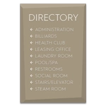 10-Line Directory Sign