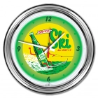 16" Chrome Steel Neon Clock