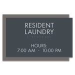 2-Line Common Room Sign w/ Hours