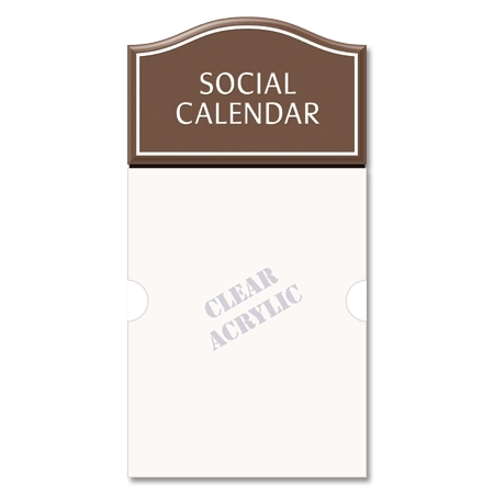 2-Line Informational Sign w/ Insert Window