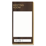 2-Line Meeting Room Sign w/Window & Sliding Panel