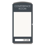 2-Line Meeting Room Sign w/Window & Sliding Panel