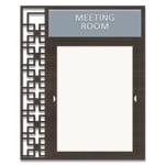 2-Line Meeting Room Sign w/Window