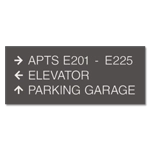 3-Line Directional Sign