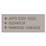 3-Line Directional Sign