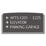 3-Line Directional Sign