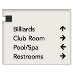 4-Line Directional Sign