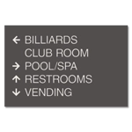 5-Line Directional Sign