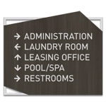 5-Line Directional Sign