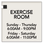 6-Line Common Room Sign