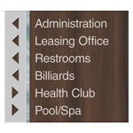 6-Line Directional Sign