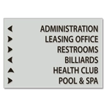 6-Line Directional Sign