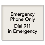 6-Line General Information Sign (Back of House)