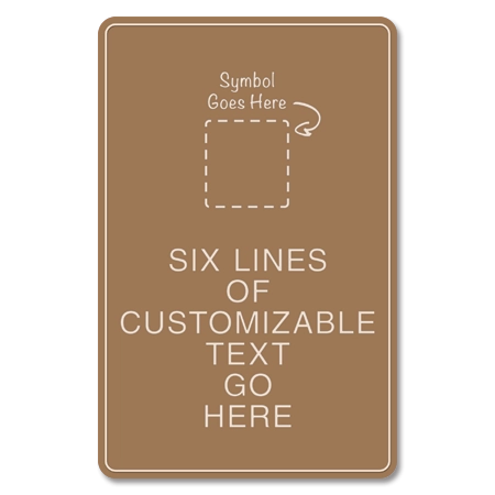 6-Line General Information Sign w/Symbol