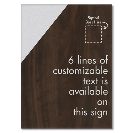 6-Line General Information Sign w/Symbol