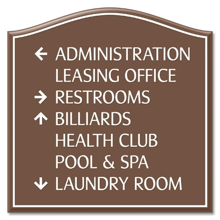 7-Line Directional Sign