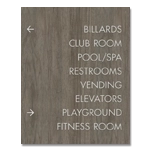 8-Line Directional Sign