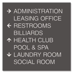 8-Line Directional Sign