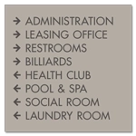 8-Line Directional Sign