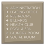 8-Line Directional Sign