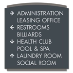 8-Line Directional Sign