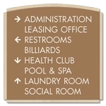 8-Line Directional Sign