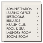 8-Line Directional Sign