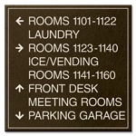 8-Line Directional Sign