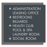 8-Line Directional Sign