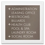 8-Line Directional Sign