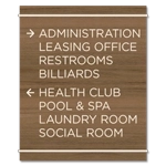 8-Line Directional Sign