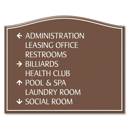 8-Line Directional Sign