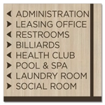 8-Line Directional Sign