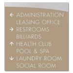 8-Line Directional Sign
