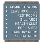 8-Line Directional Sign