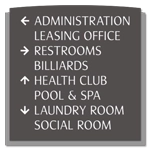 8-Line Directional Sign