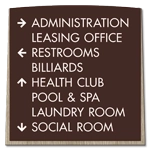 8-Line Directional Sign