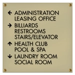 9-Line Directional Sign