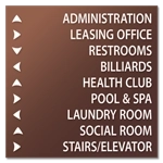 9-Line Directional Sign