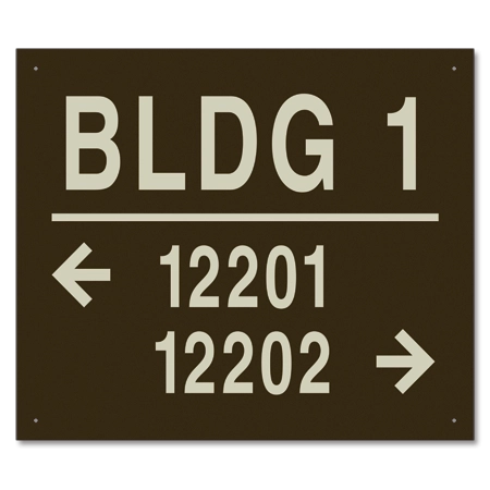 Apartment Building Directional Sign