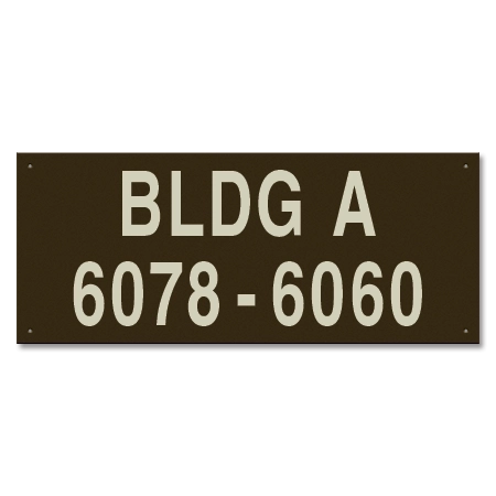 Apartment Building ID Sign