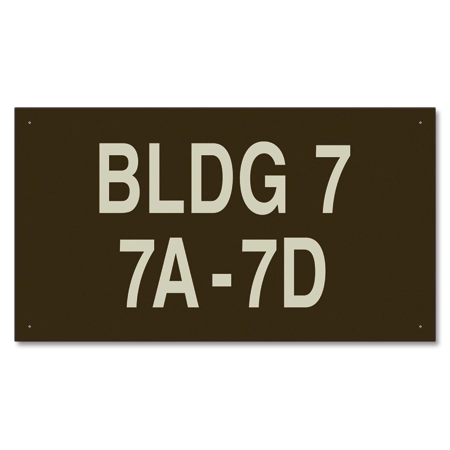 Apartment Building ID Sign