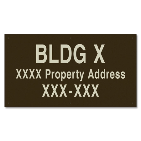 Apartment Building ID Sign