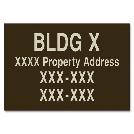 Apartment Building ID Sign