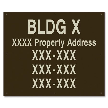 Apartment Building ID Sign