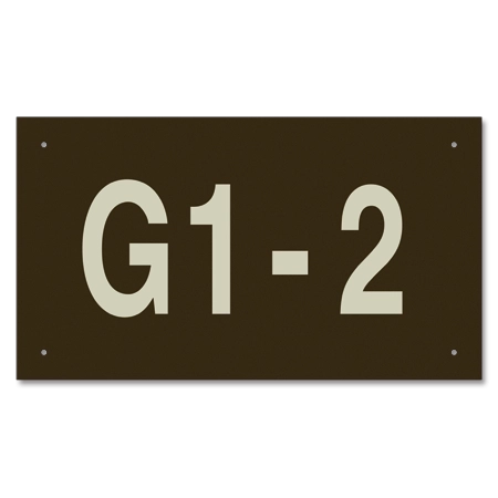 Apartment Garage ID Sign