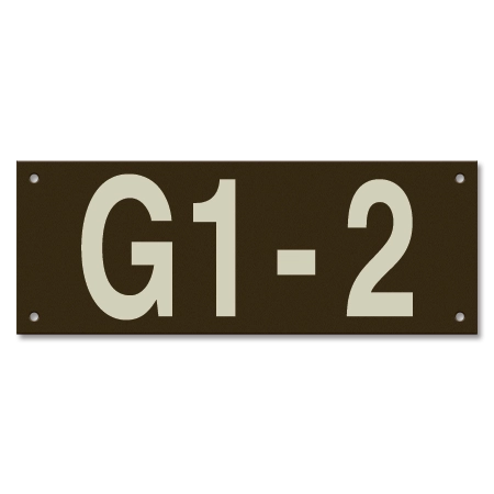 Apartment Garage ID Sign
