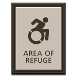 Area of Refuge Sign - Dynamic ISA Symbol
