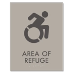 Area of Refuge Sign - Dynamic ISA Symbol