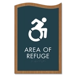 Area of Refuge Sign - Dynamic ISA Symbol